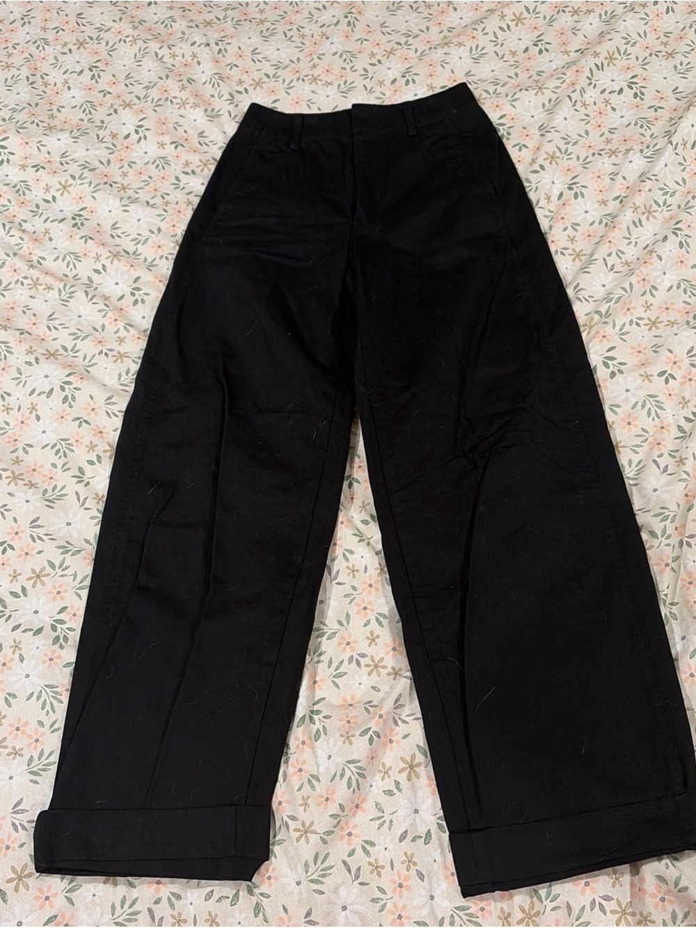 Uniqlo U Black Barrel Pants Women's